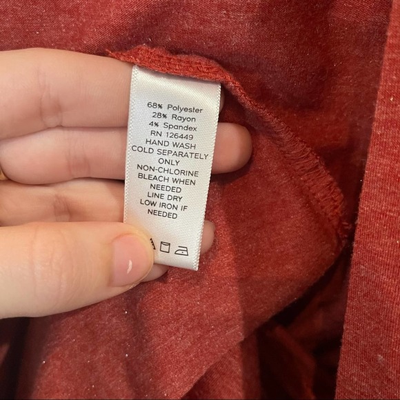 Fall Marc Bouwer Shimmer exaggerated Waterfall ruffle Rust open Cardigan L - Picture 4 of 5